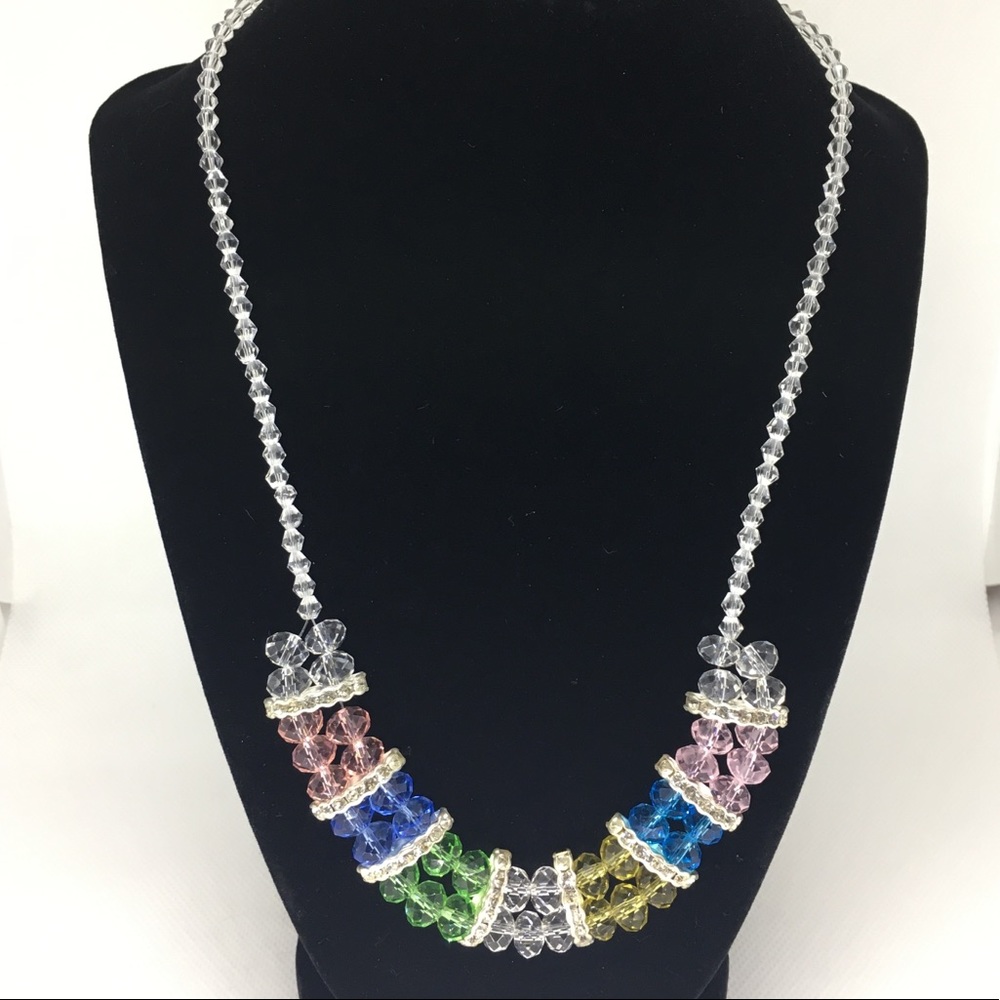 🔥Beaded Necklace Rainbow Handmade 🌈